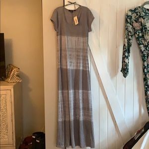 Brand new forever 21 gray tie dye maxi medium